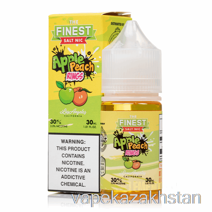 Vape Disposable Apple Peach Sour Rings - The Finest Candy Edition Salt Nic - 30mL 30mg